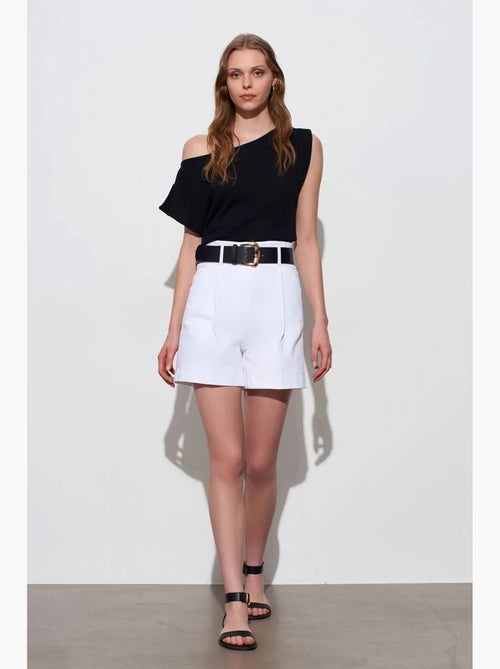 Blouse sans manches en crêpe, épaules dénudées dilvin - Kiabi Blouse sans manches en crêpe, épaules dénudées dilvin - Kiabi