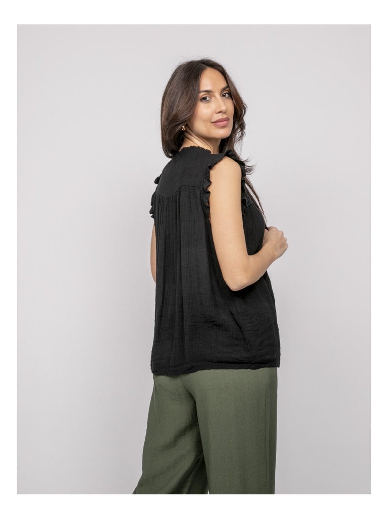 Blouse sans manches FUJELIA Noir - Kiabi