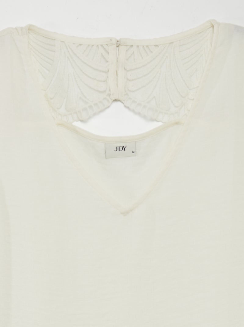 Blouse sans manches 'JDY' Blanc - Kiabi