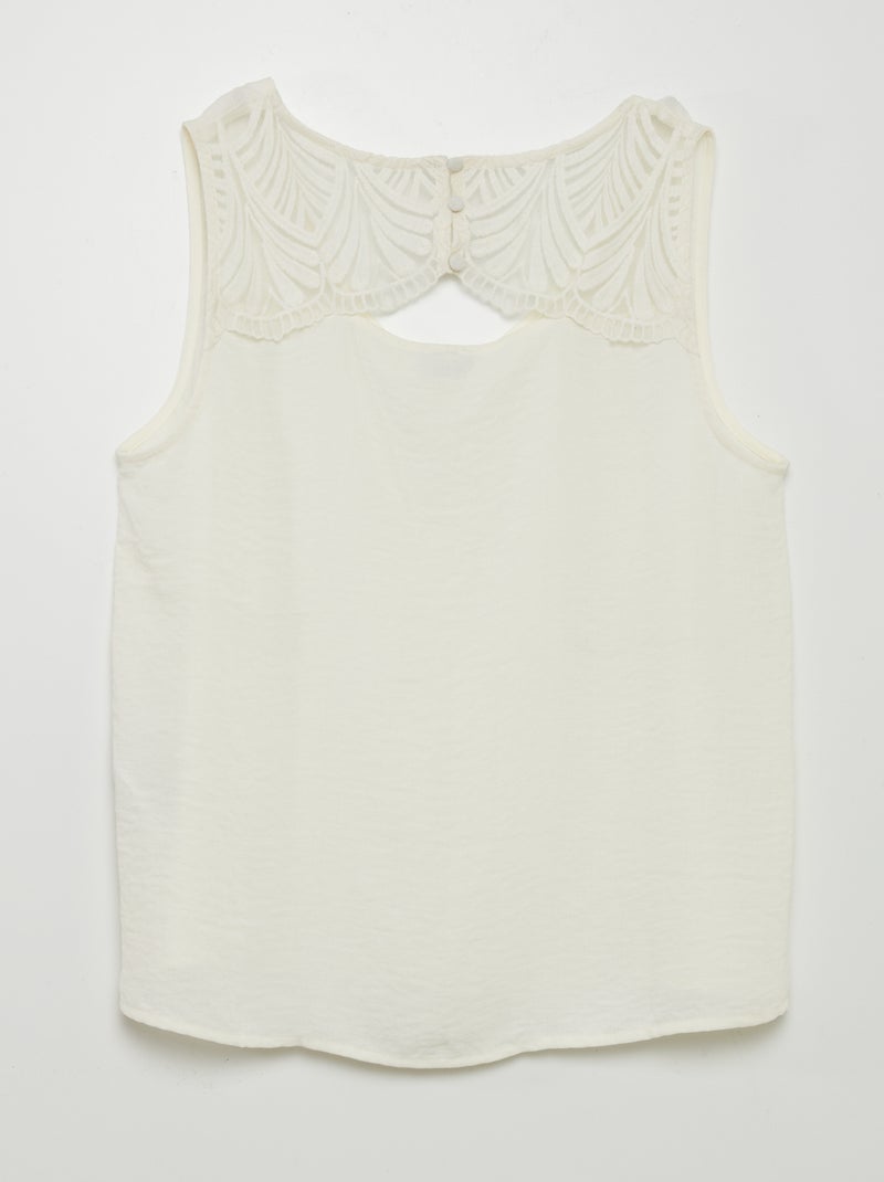 Blouse sans manches 'JDY' Blanc - Kiabi