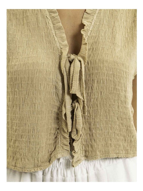 Blouse sans manches smocke OZAKIA - Kiabi