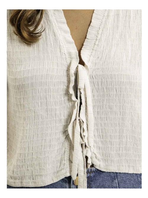 Blouse sans manches smocke OZAKIA - Kiabi