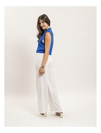 Blouse sans manches smocke OZAKIA