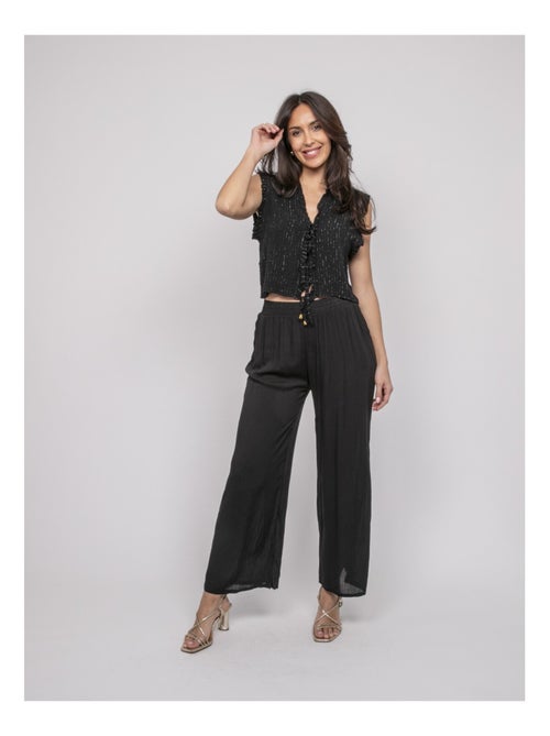 Blouse sans manches smocke OZAKIA - Kiabi