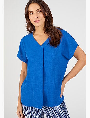 Blouse satinée effet reliefé - Damart