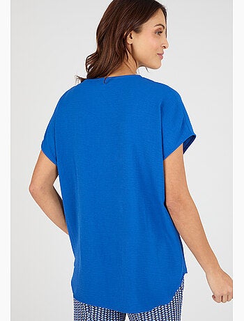 Blouse satinée effet reliefé - Damart