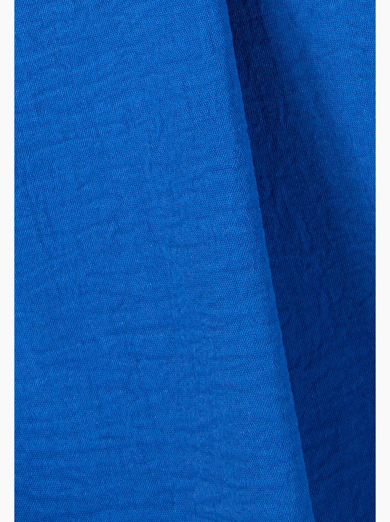 Blouse satinée effet reliefé - damart Bleu - Kiabi