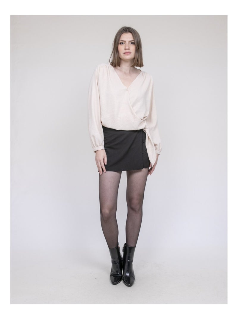 Blouse satinée ONESTA Ecru - Kiabi