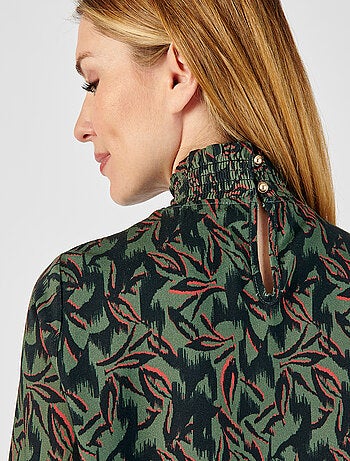 Blouse smockée pure viscose - damart
