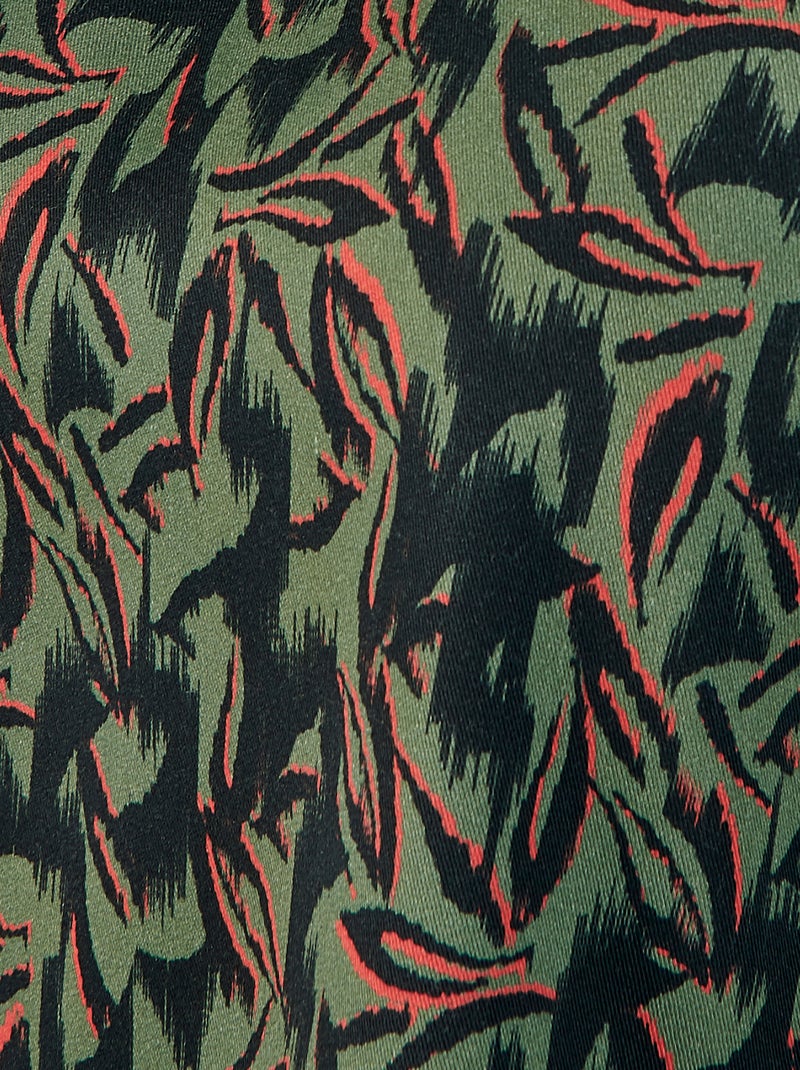 Blouse smockée pure viscose  - damart Vert - Kiabi