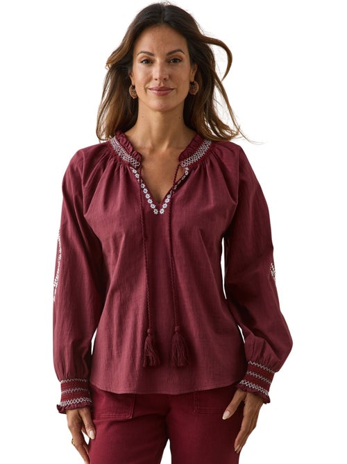 Blouse style folk - daxon - Kiabi Blouse style folk - daxon - Kiabi