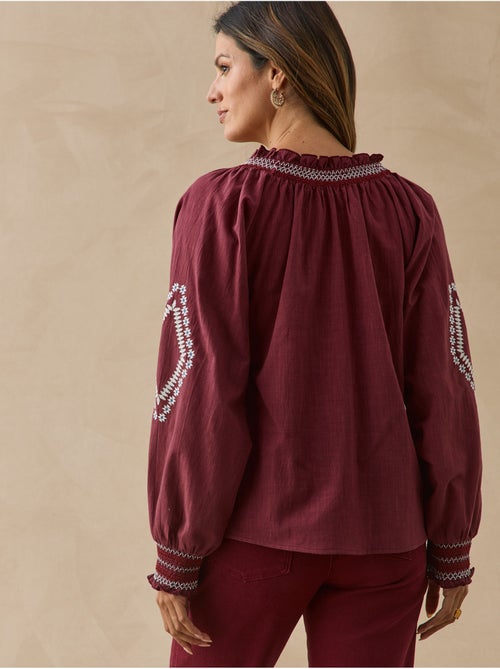 Blouse style folk - daxon - Kiabi Blouse style folk - daxon - Kiabi