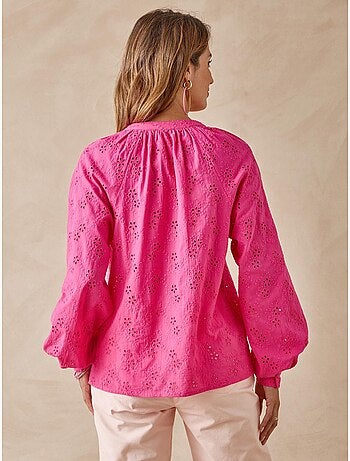 Blouse style vareuse broderie anglaise - DAXON