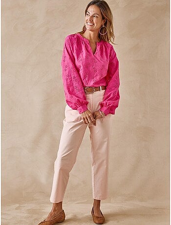 Blouse style vareuse broderie anglaise - DAXON