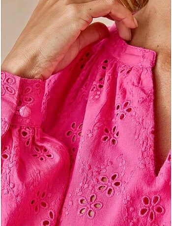 Blouse style vareuse broderie anglaise - DAXON