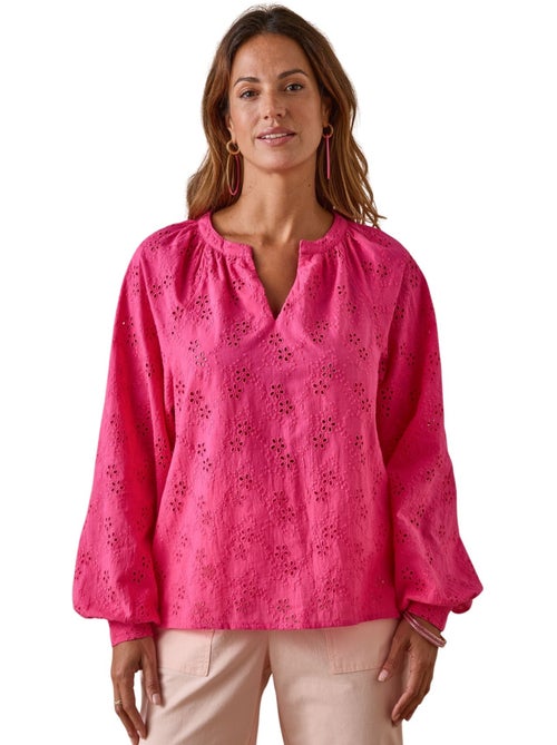 Blouse style vareuse broderie anglaise - DAXON - Kiabi