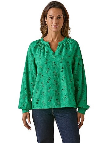 Blouse style vareuse broderie anglaise - DAXON