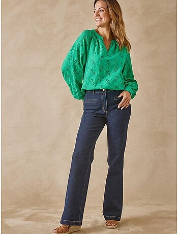 Blouse style vareuse broderie anglaise - DAXON