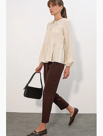 Blouse texturée à nouer devant bdart