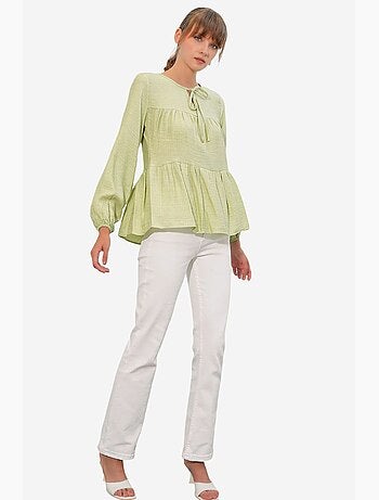 Blouse texturée à nouer devant bdart