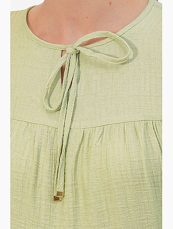 Blouse texturée à nouer devant bdart