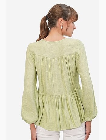 Blouse texturée à nouer devant bdart