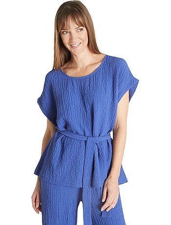 Blouse tissu gaufré - DAXON