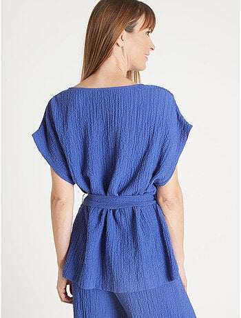 Blouse tissu gaufré - DAXON