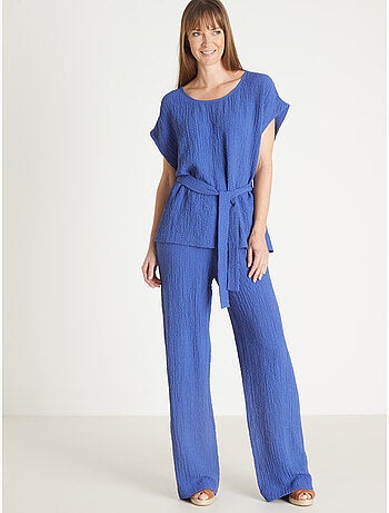 Blouse tissu gaufré - DAXON