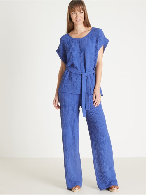 Blouse tissu gaufré - DAXON - Kiabi