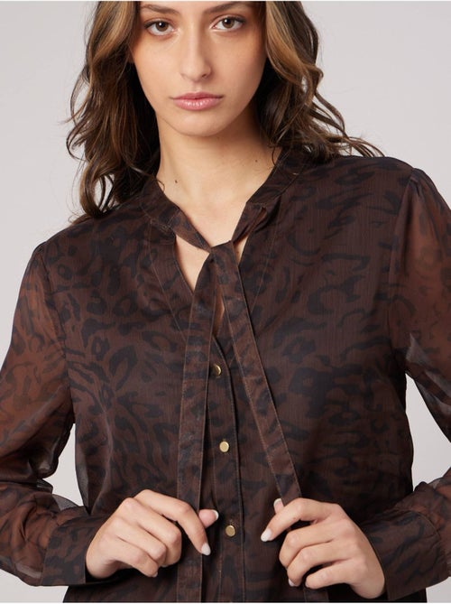 Blouse transparente imprimée femme 'deeluxe' - Kiabi Blouse transparente imprimée femme 'deeluxe' - Kiabi