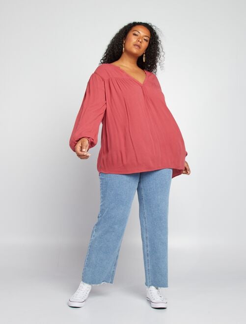 Tunique rouge femme grande taille sale