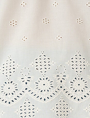 Blouse voile de coton broderie anglaise - Damart
