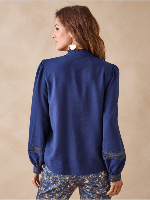 Blouse volantée plis nervurés - DAXON - Kiabi