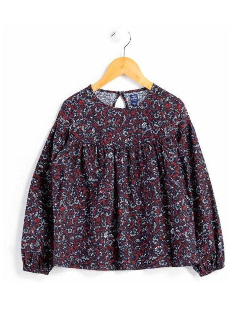 Blouse Fille manches longues imprimé rouge Rouge - Kiabi