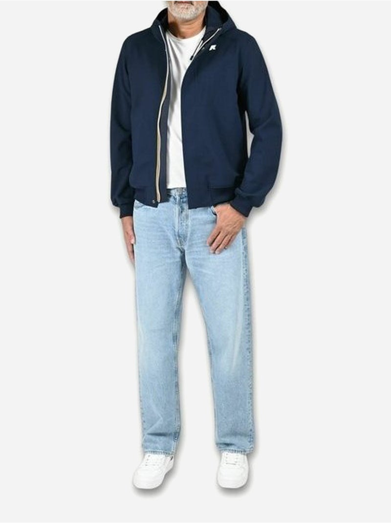 Blouson à capuche - k-way Bleu Noir - Kiabi
