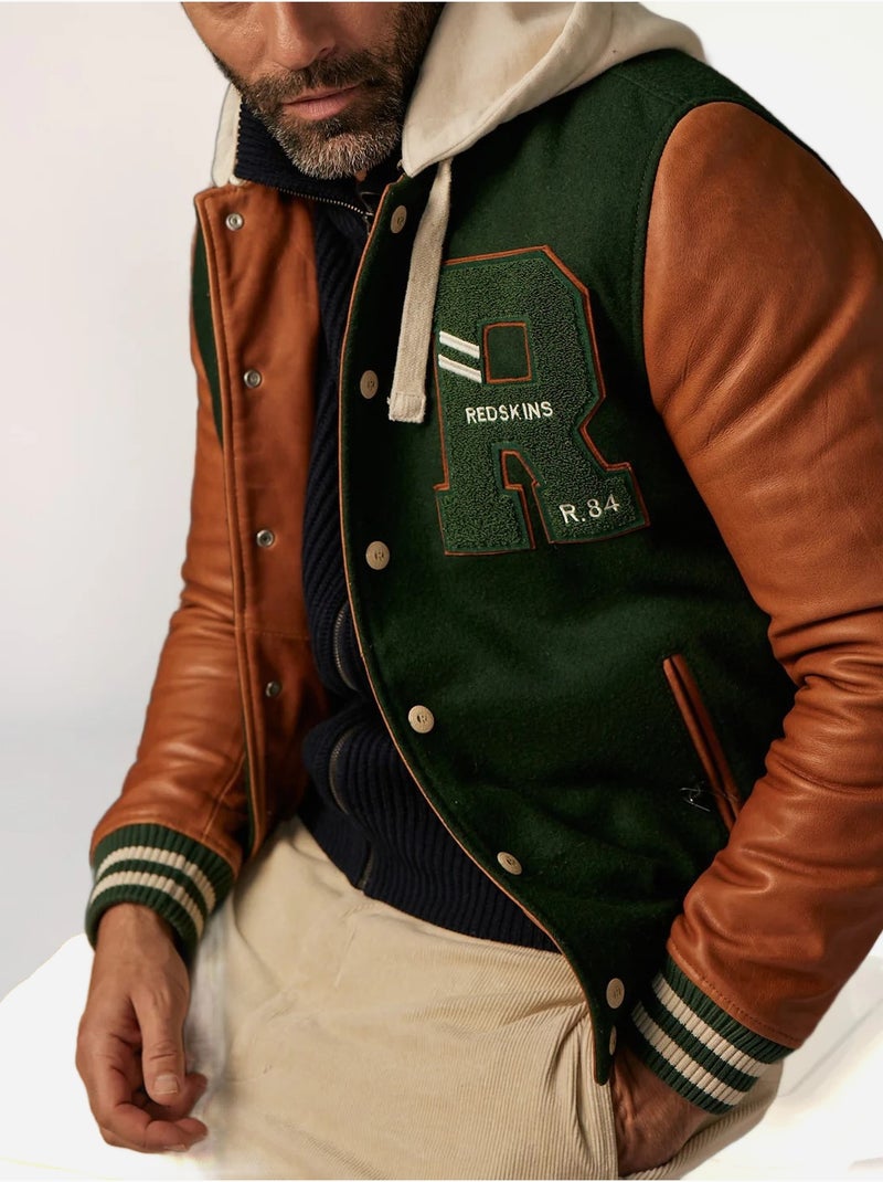 Blouson à capuche - redskins Vert - Kiabi