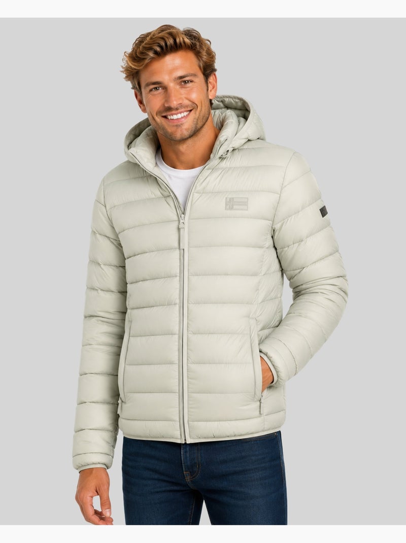 Blouson à capuche amichoko hood – geographical norway Vert Sauge - Kiabi