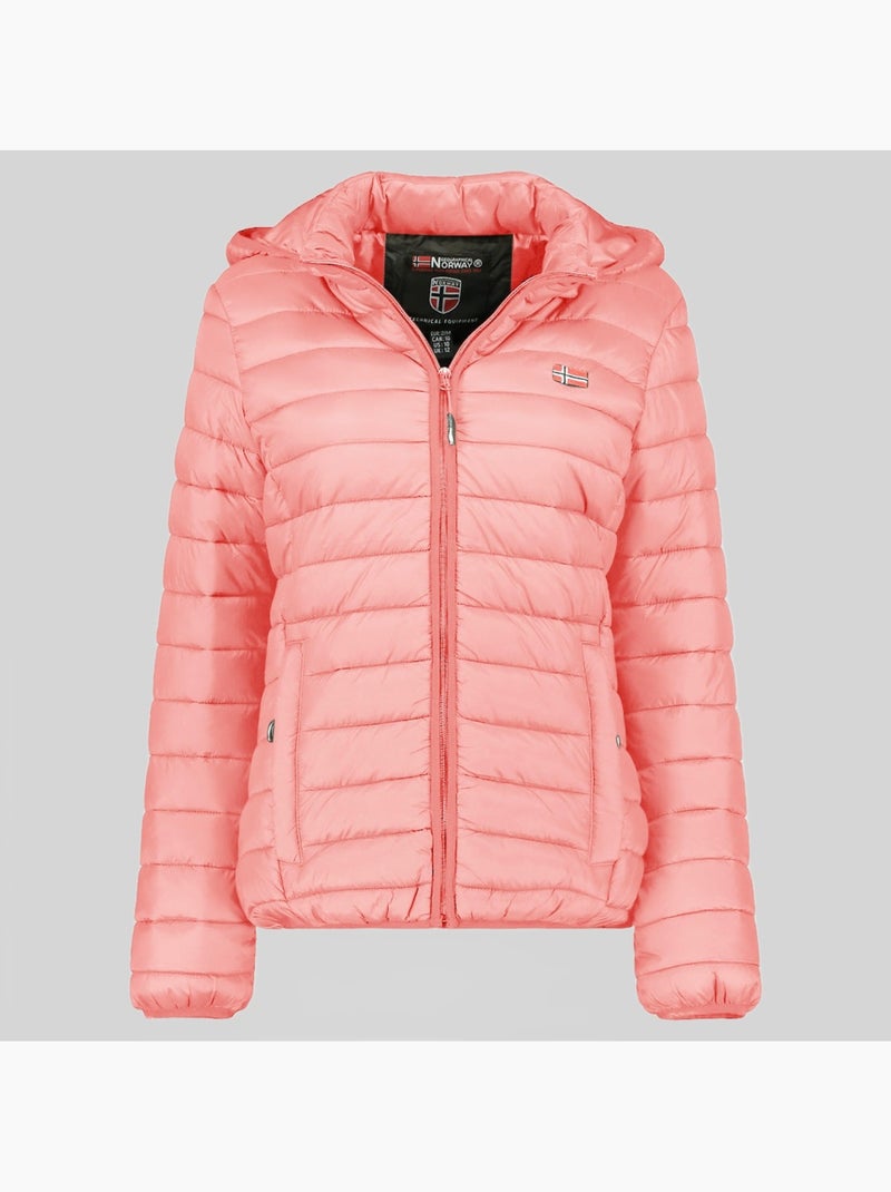 Blouson à capuche atika hood – geographical norway Vieux rose - Kiabi