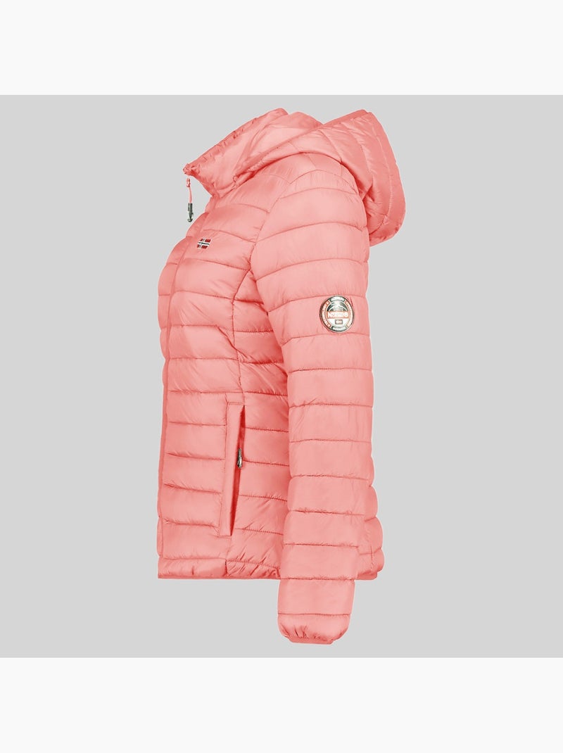 Blouson à capuche atika hood – geographical norway Vieux rose - Kiabi