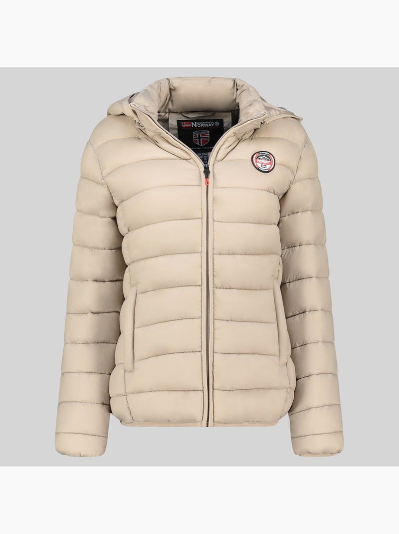 Blouson à capuche atikabadge hood – geographical norway Beige - Kiabi
