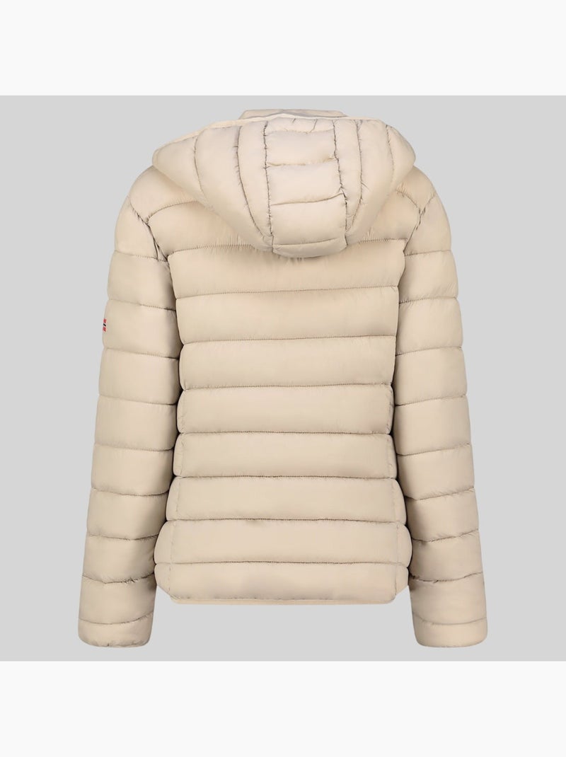 Blouson à capuche atikabadge hood – geographical norway Beige - Kiabi