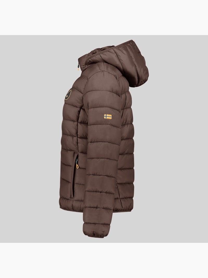 Blouson à capuche atikamap hood – geographical norway Marron foncé - Kiabi