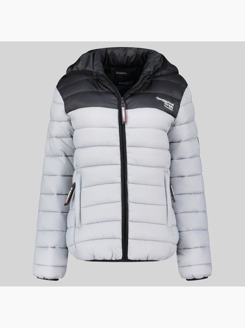 Blouson à capuche atikoclerc hood – geographical norway Gris clair - Kiabi