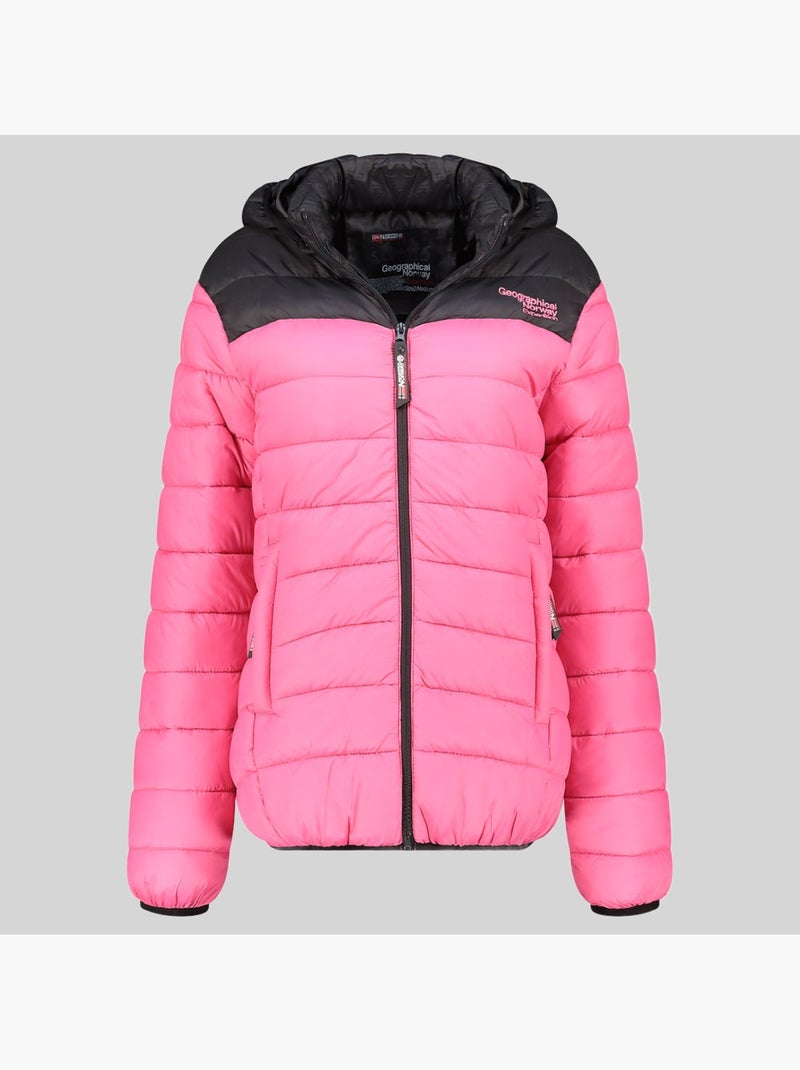 Blouson à capuche atikoclerc hood – geographical norway Rose fluo - Kiabi
