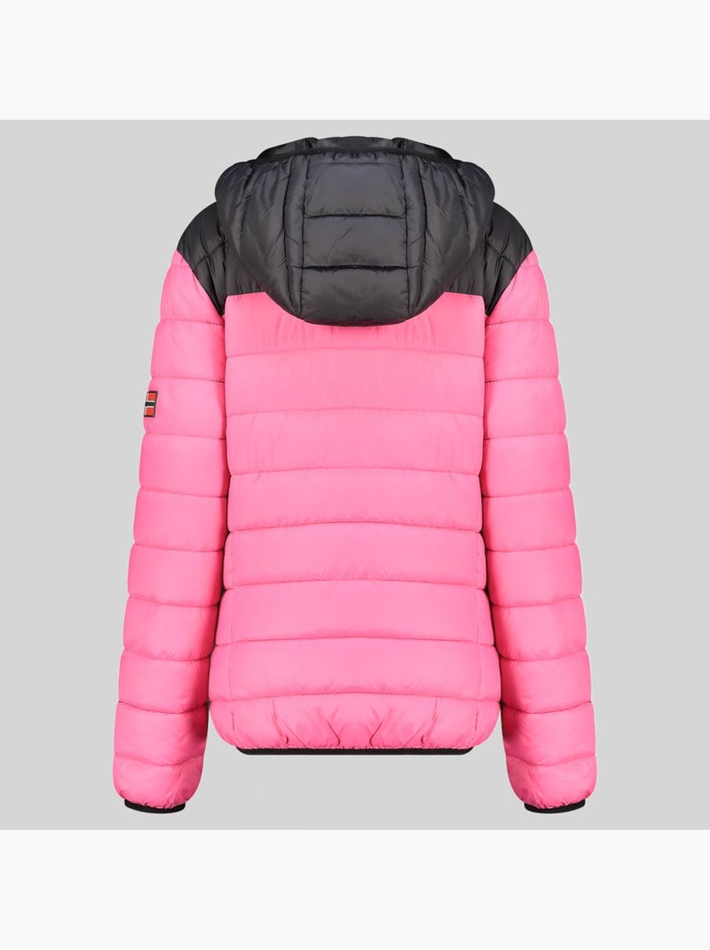 Blouson à capuche atikoclerc hood – geographical norway Rose fluo - Kiabi