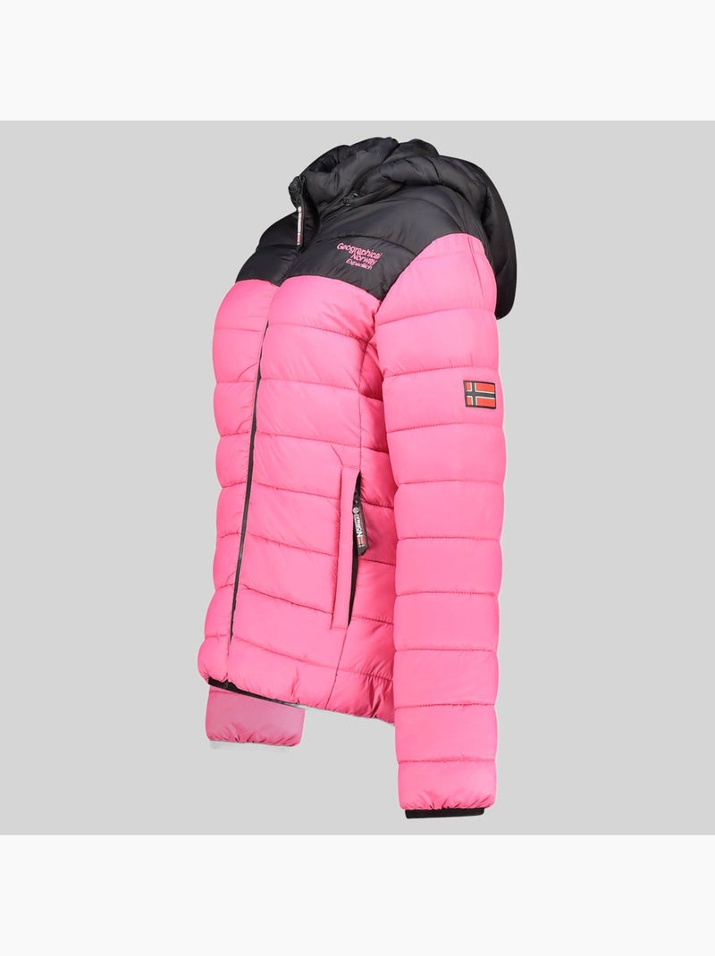 Blouson à capuche atikoclerc hood – geographical norway Rose fluo - Kiabi