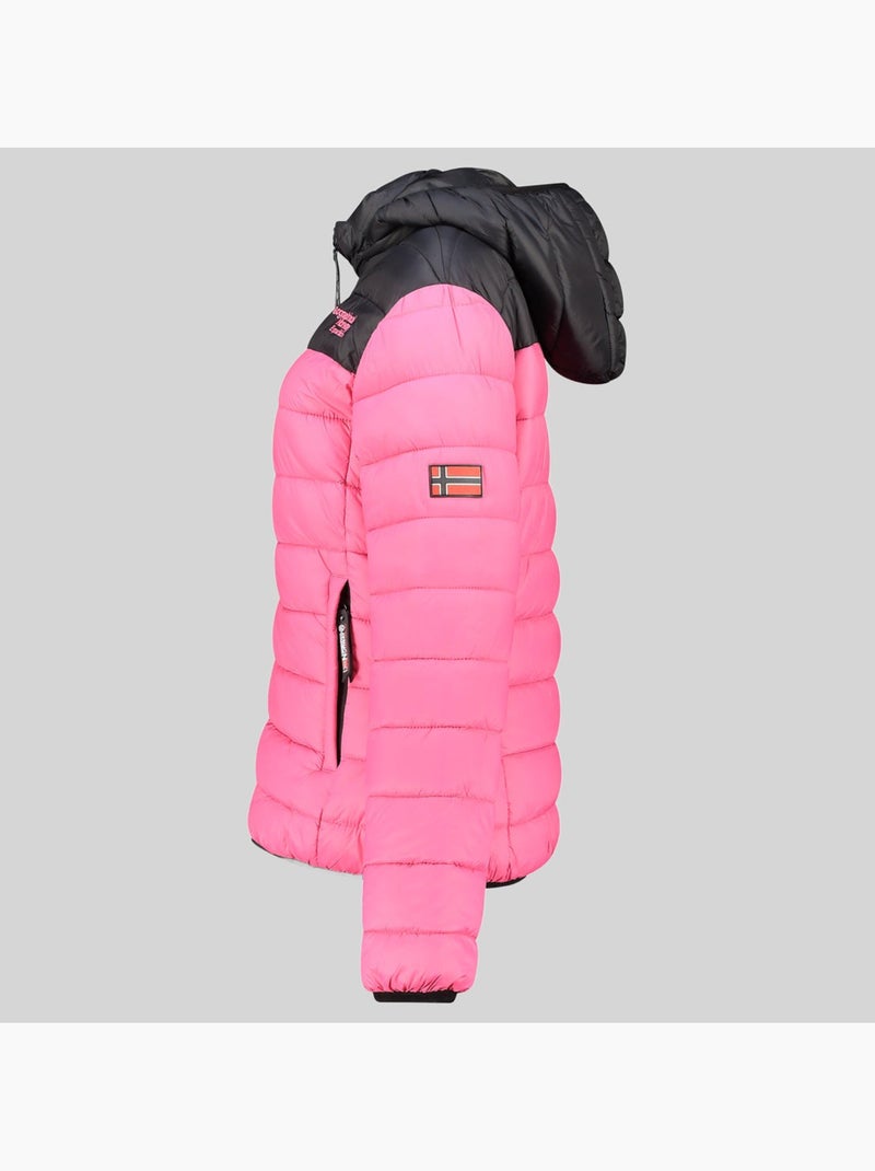 Blouson à capuche atikoclerc hood – geographical norway Rose fluo - Kiabi