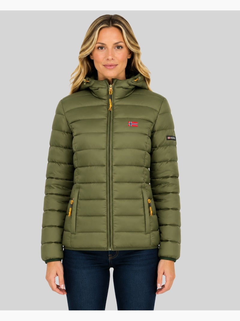 Blouson à capuche atikolor hood – geographical norway Vert olive - Kiabi