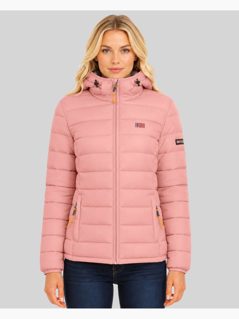Blouson à capuche atikolor hood – geographical norway Vieux rose - Kiabi